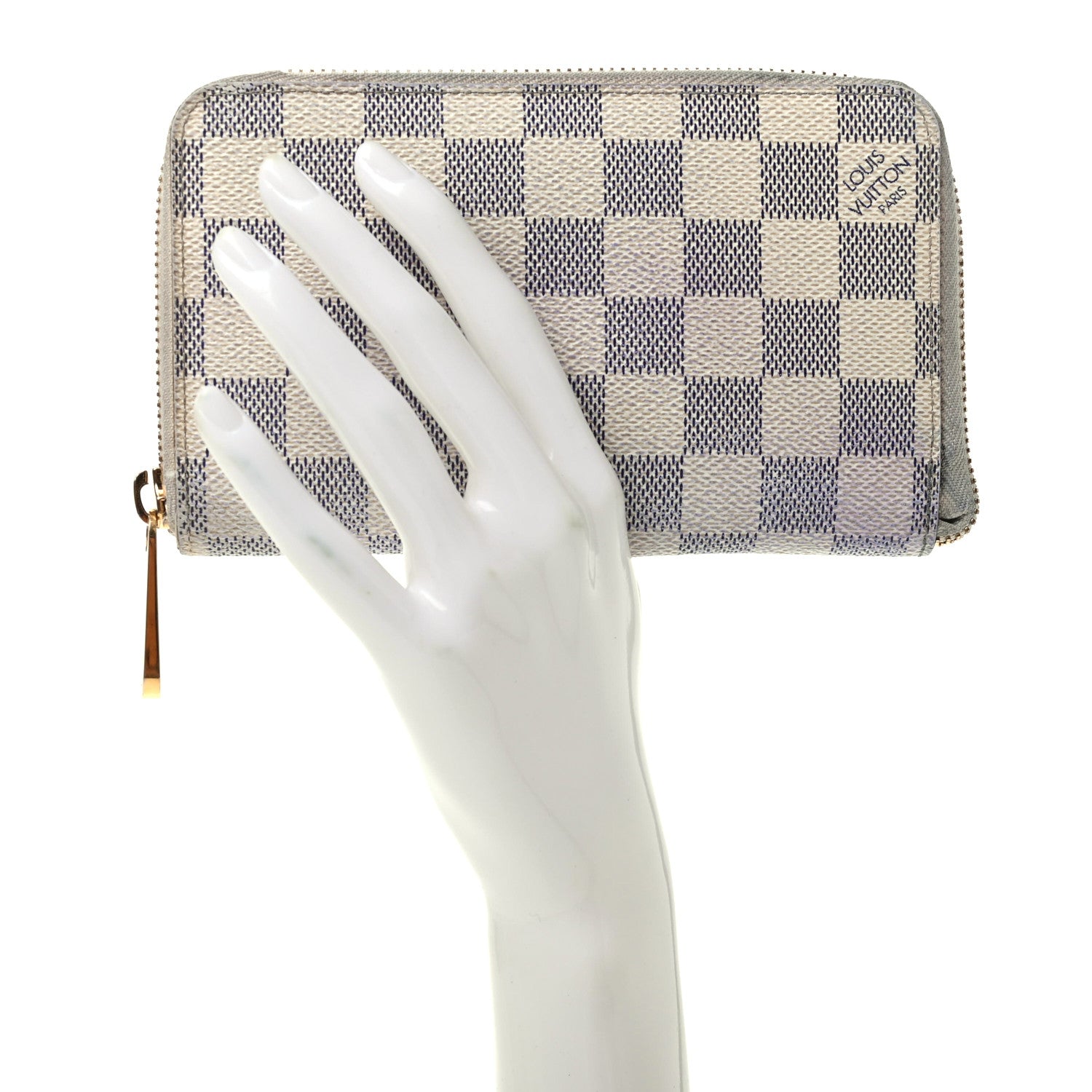Louis Vuitton Damier Azur Compact Zippy Wallet 2 of 12
