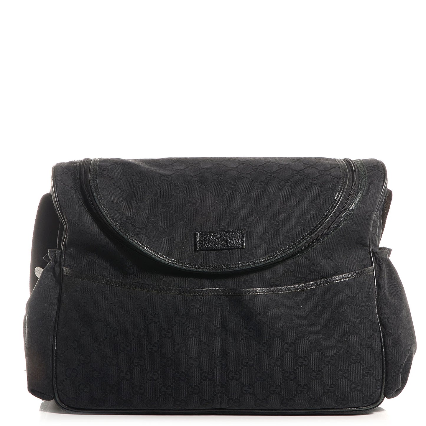 Monogram Large Diaper Bag Black