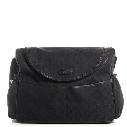 Gucci Monogram Large Diaper Bag Black 1 of 7