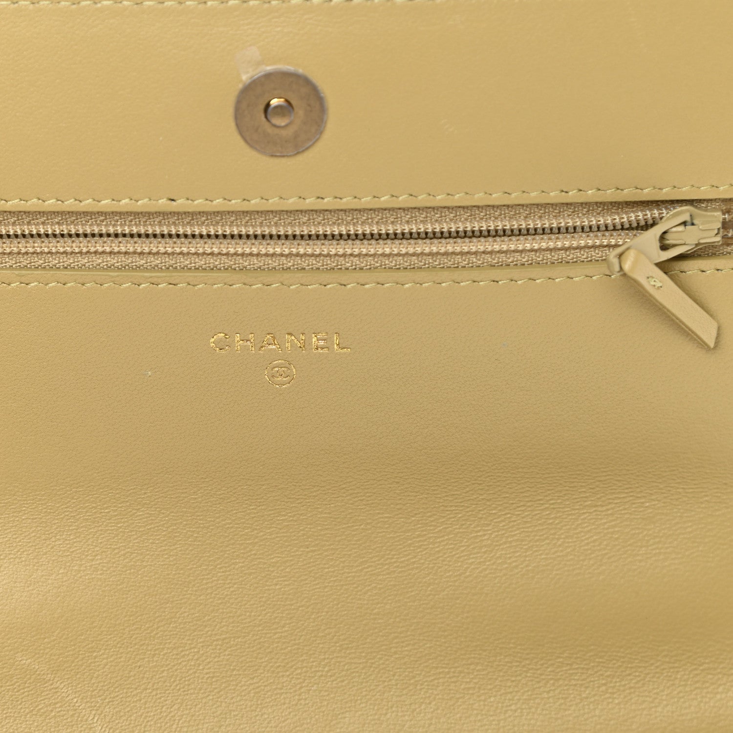 Chanel Lambskin Quilted Chanel 19 Wallet On Chain WOC Light Green 5 of 13