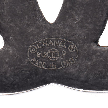 Chanel Lambskin CC Earrings Blue 4 of 5