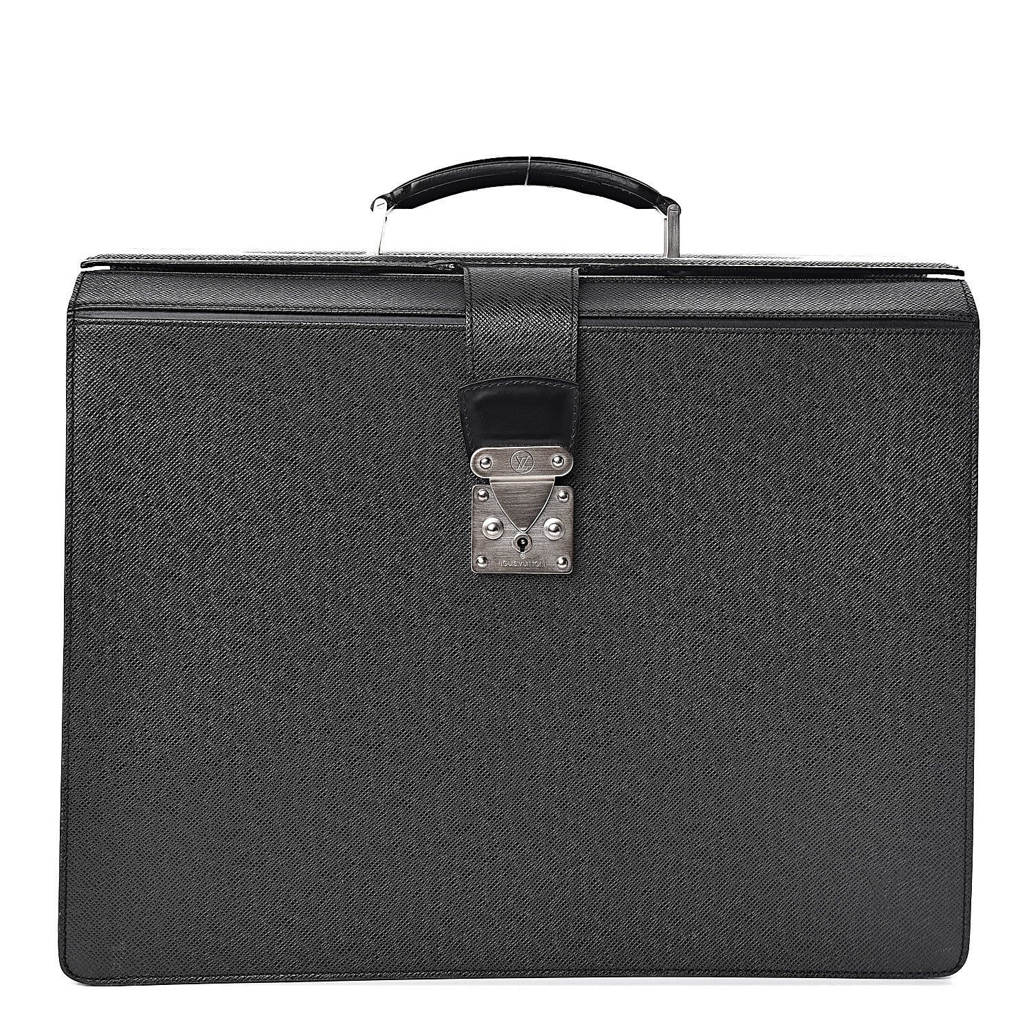 Louis Vuitton Taiga Pilot Case Oural Briefcase Black 1 of 11