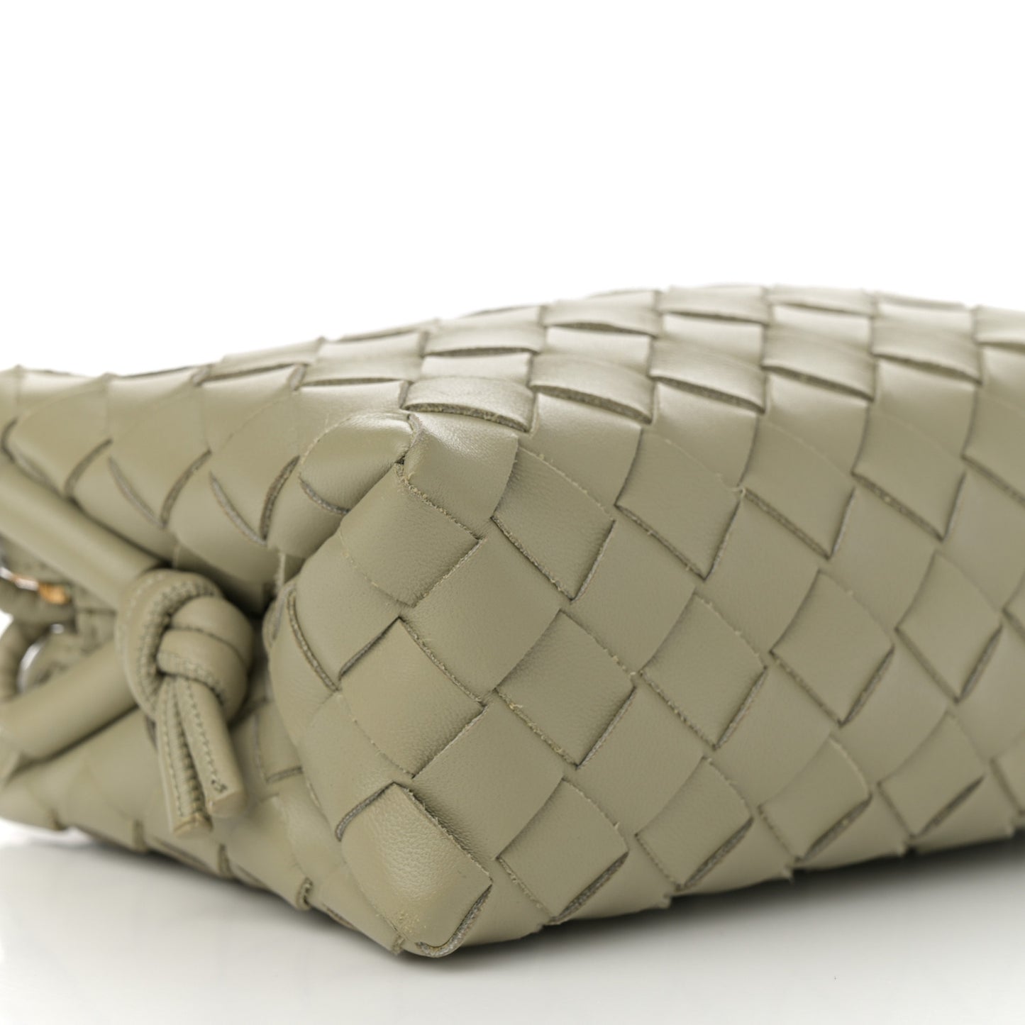 Nappa Intrecciato Mini Loop Camera Bag Travertine