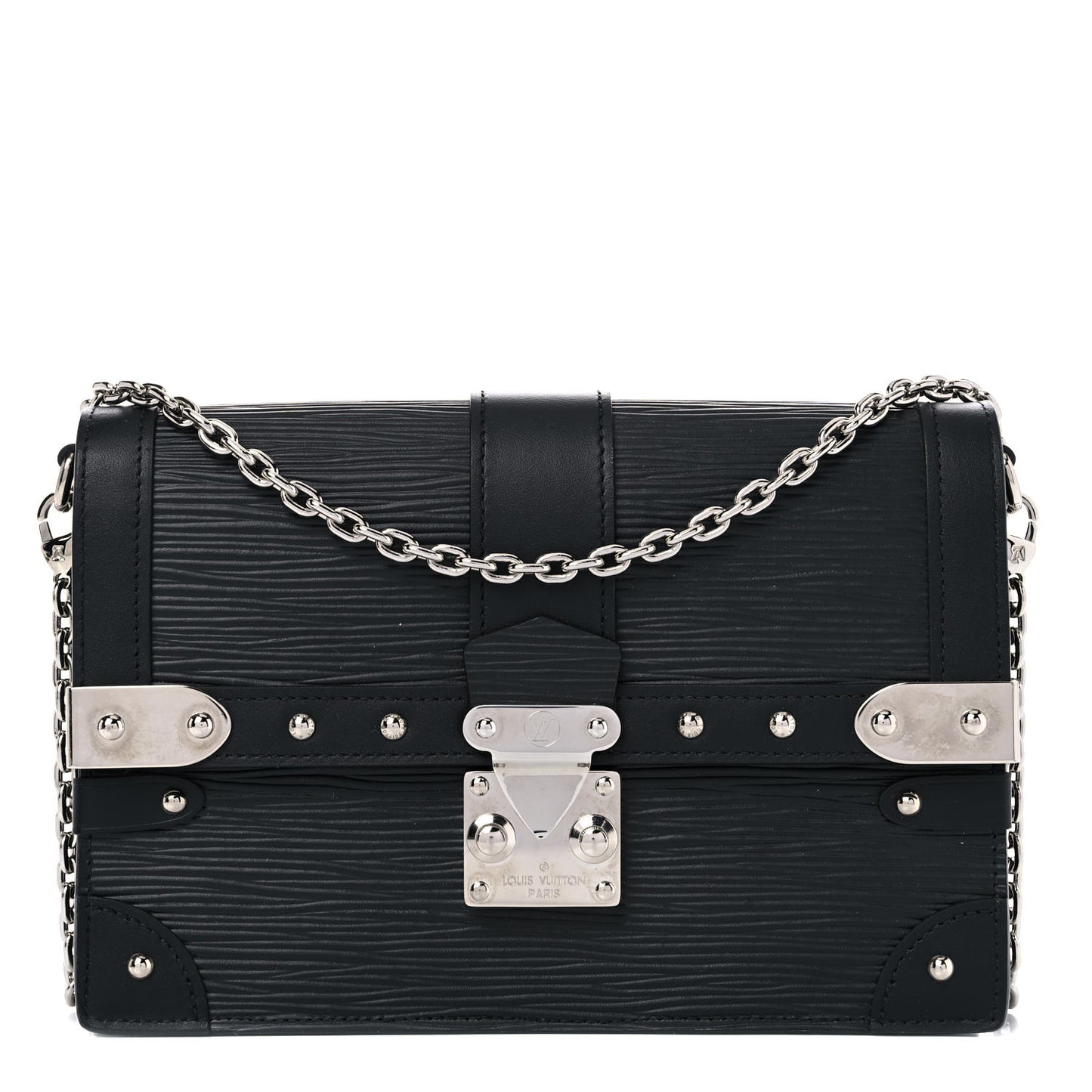 Epi Trunk Chain Wallet Black