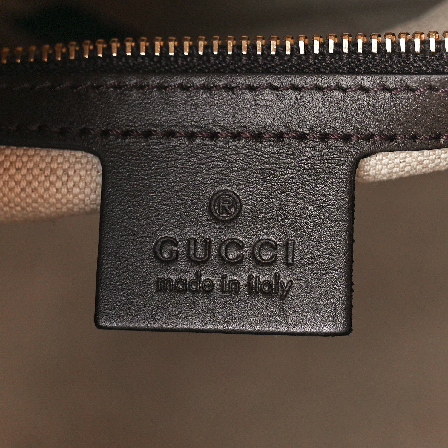 Gucci Monogram Selleria Calfskin Vintage Web Medium Boston Beige Ebony Cocoa 6 of 13