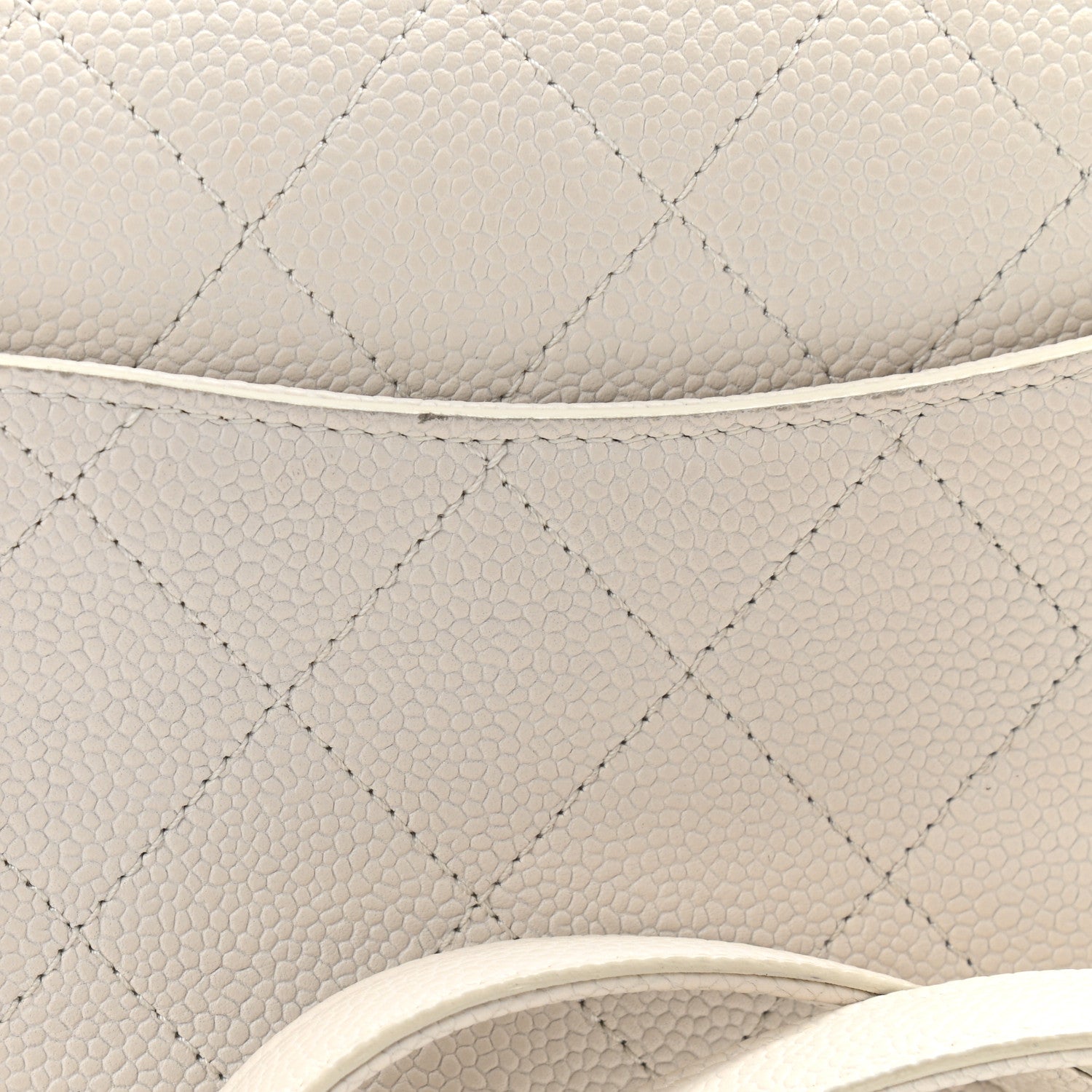 Chanel Grained Calfskin Small Stitched Flap White 11 of 16