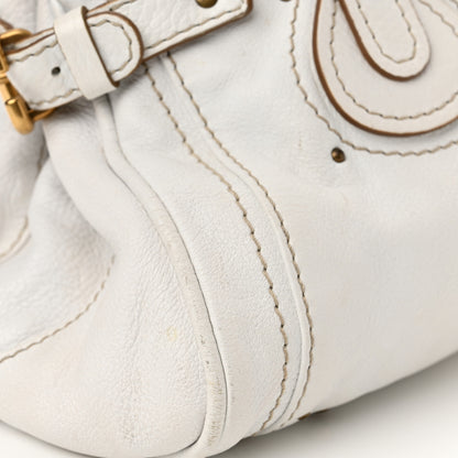Chloe Calfskin Medium Paddington Satchel White 11 of 13