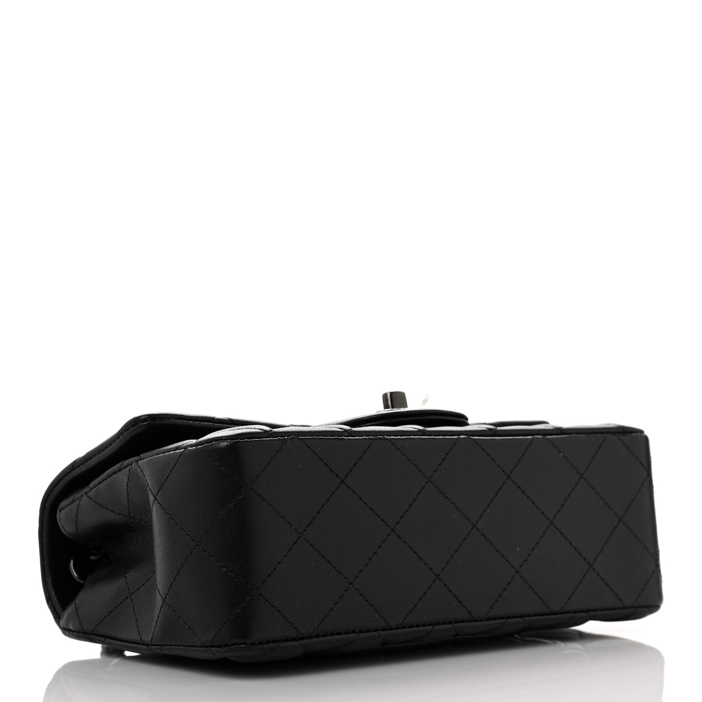 Lambskin Quilted Mini Rectangular Flap So Black