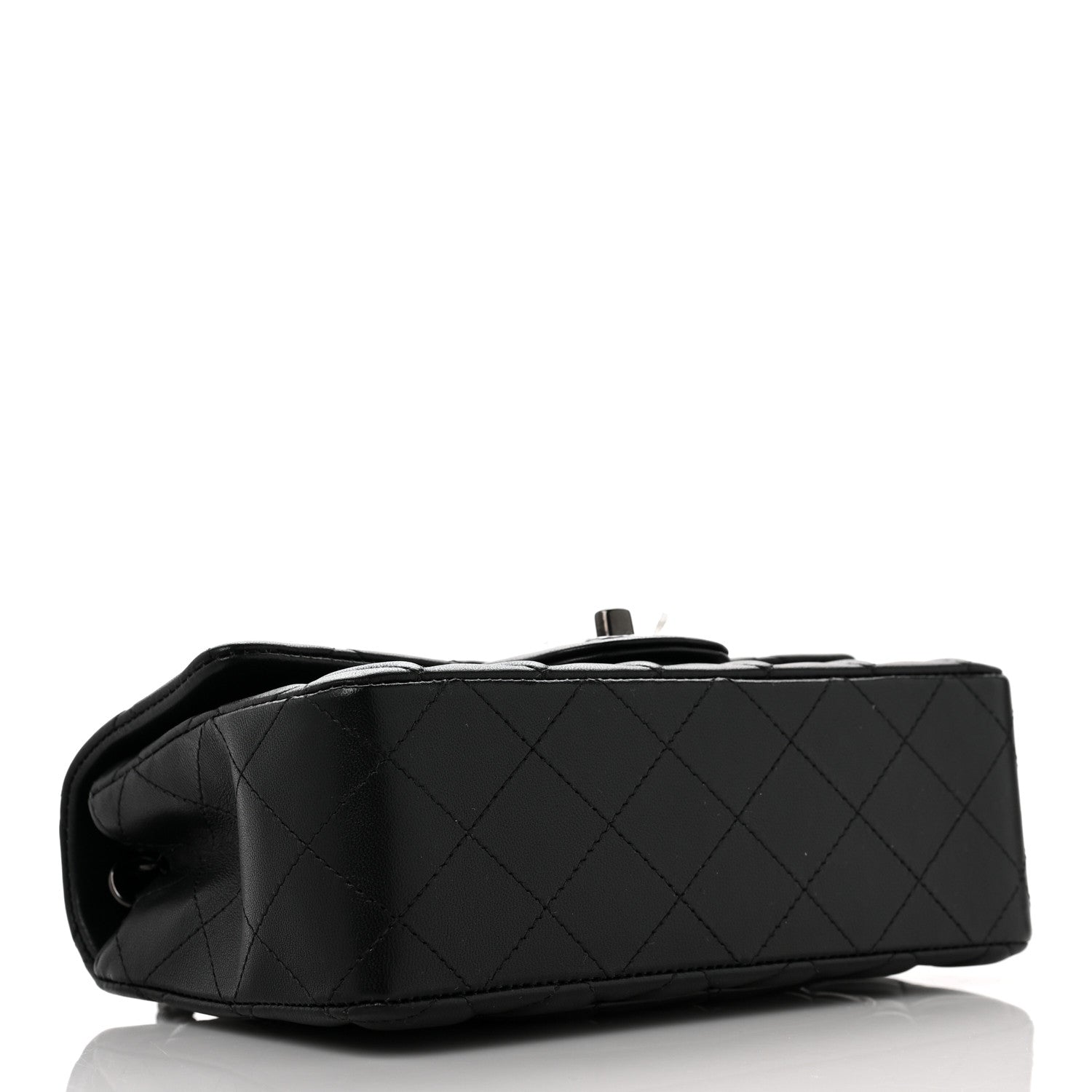 Chanel Lambskin Quilted Mini Rectangular Flap So Black 4 of 10