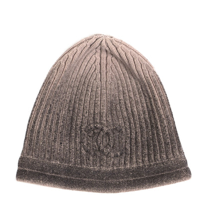 Chanel Cashmere CC Beanie Hat Brown 1 of 3