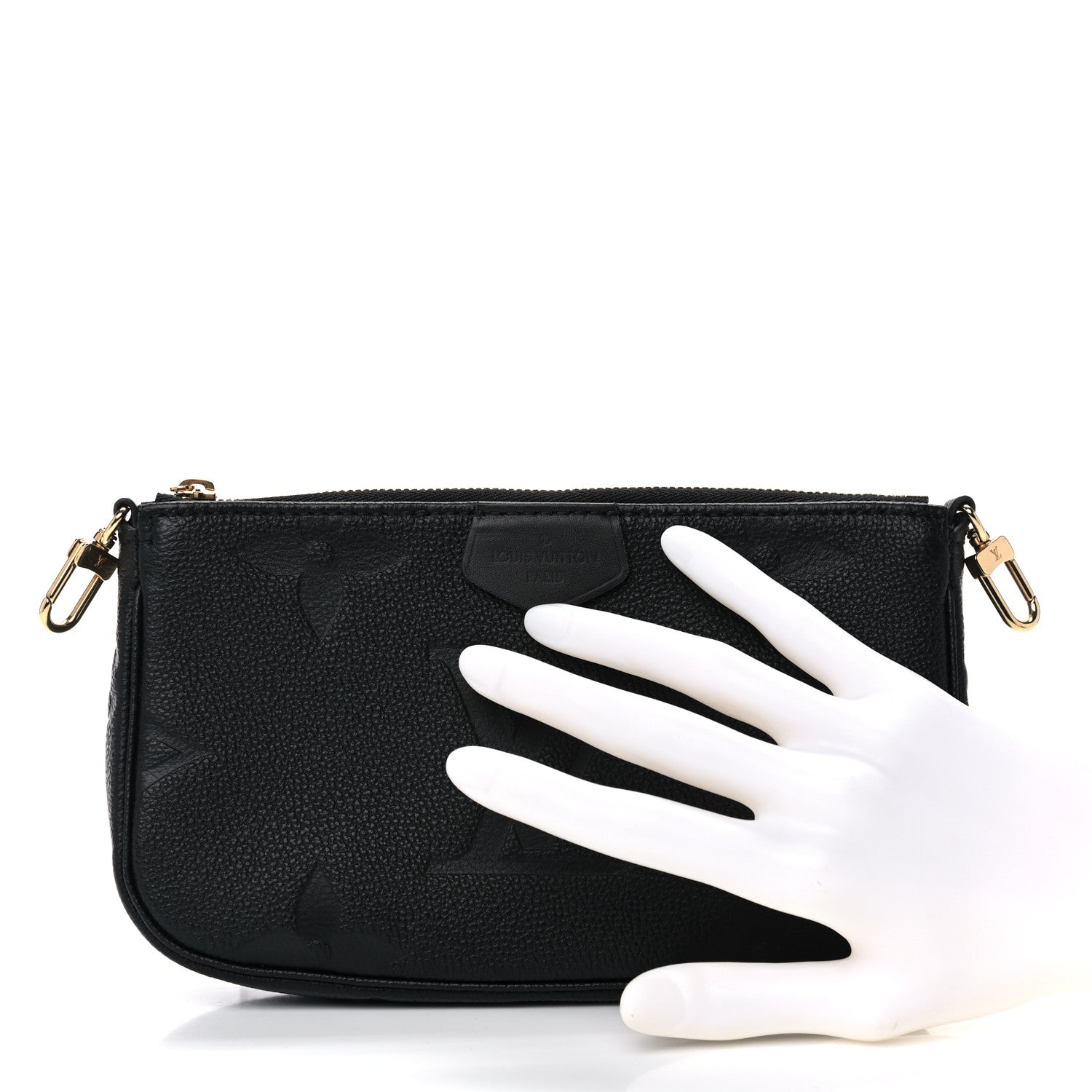 Louis Vuitton Empreinte Monogram Giant Multi Pochette Accessories Mini Pochette Black 2 of 9