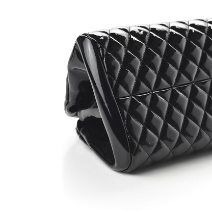 Chanel Patent Quilted Medium Just Mademoiselle Bowling Bag Black 6 of 10