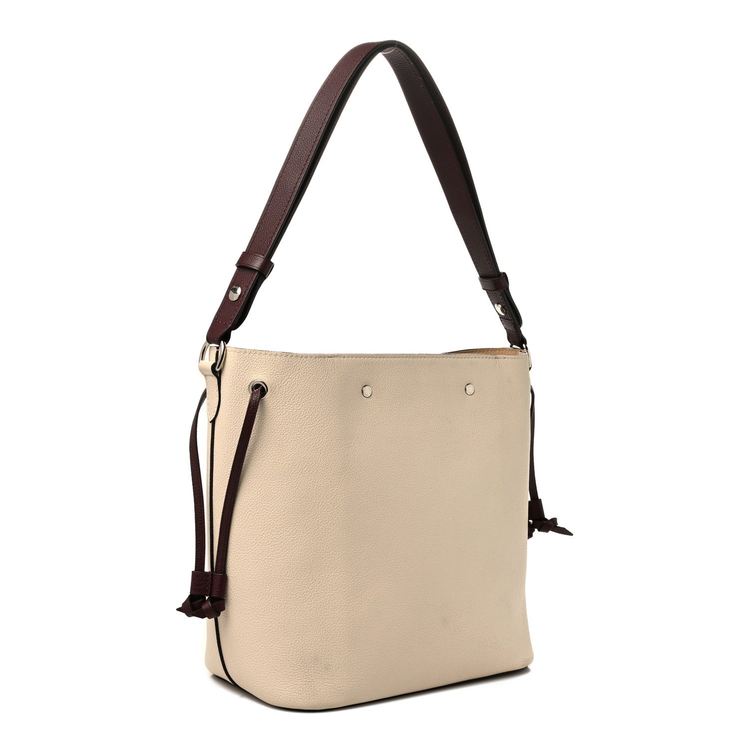 Louis Vuitton Calfskin Lockme Bucket Soie Quartz Calla 3 of 14