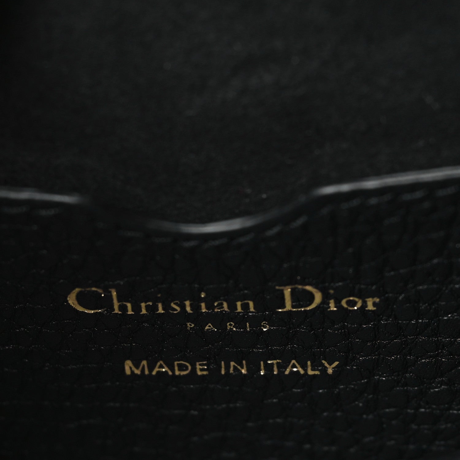 Christian Dior Grained Calfskin Medium Bobby Flap Black 6 of 9