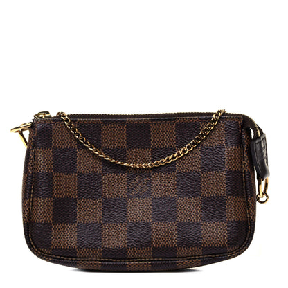 Louis Vuitton Damier Ebene Mini Pochette Accessories 1 of 9