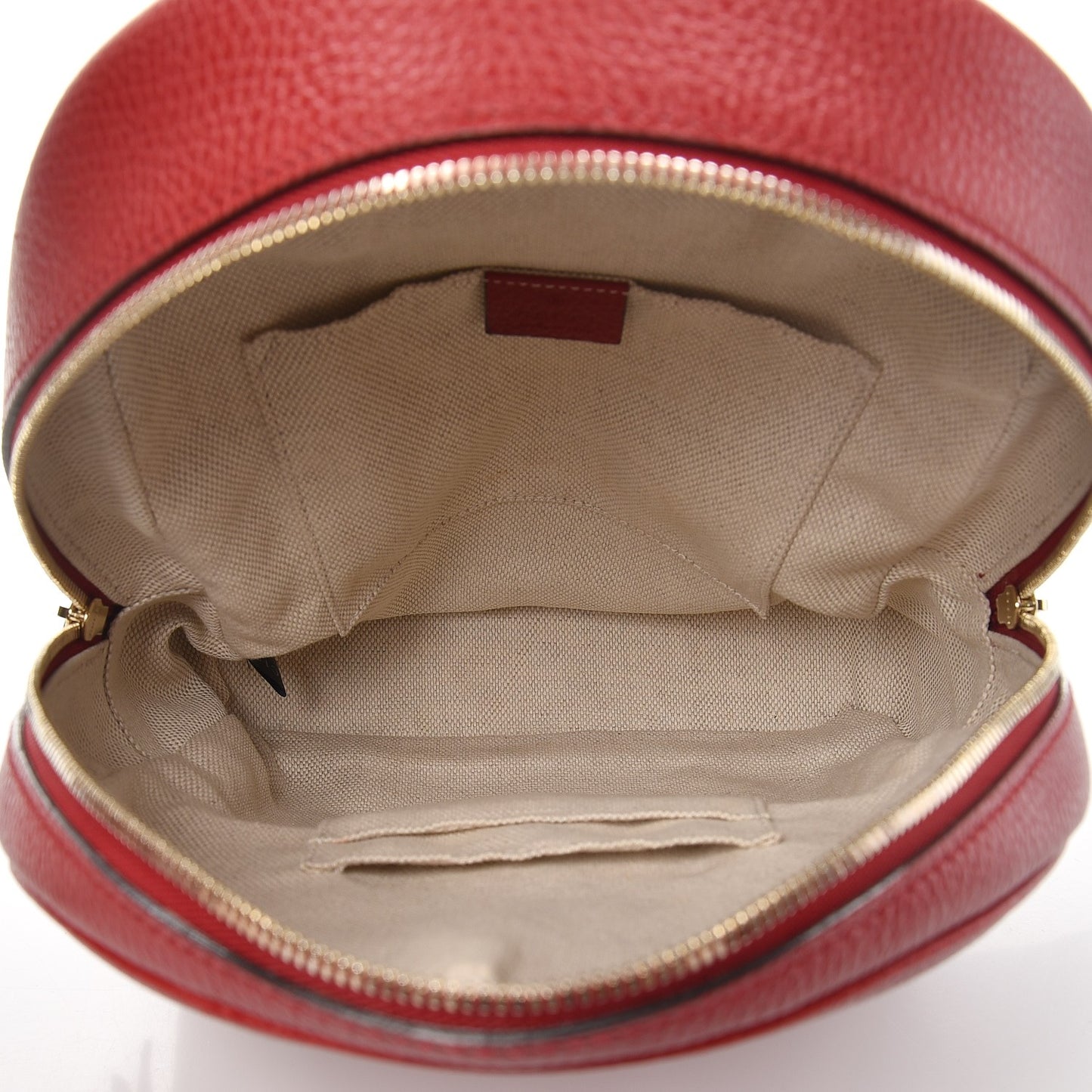 Pebbled Calfskin Soho Chain Backpack Red