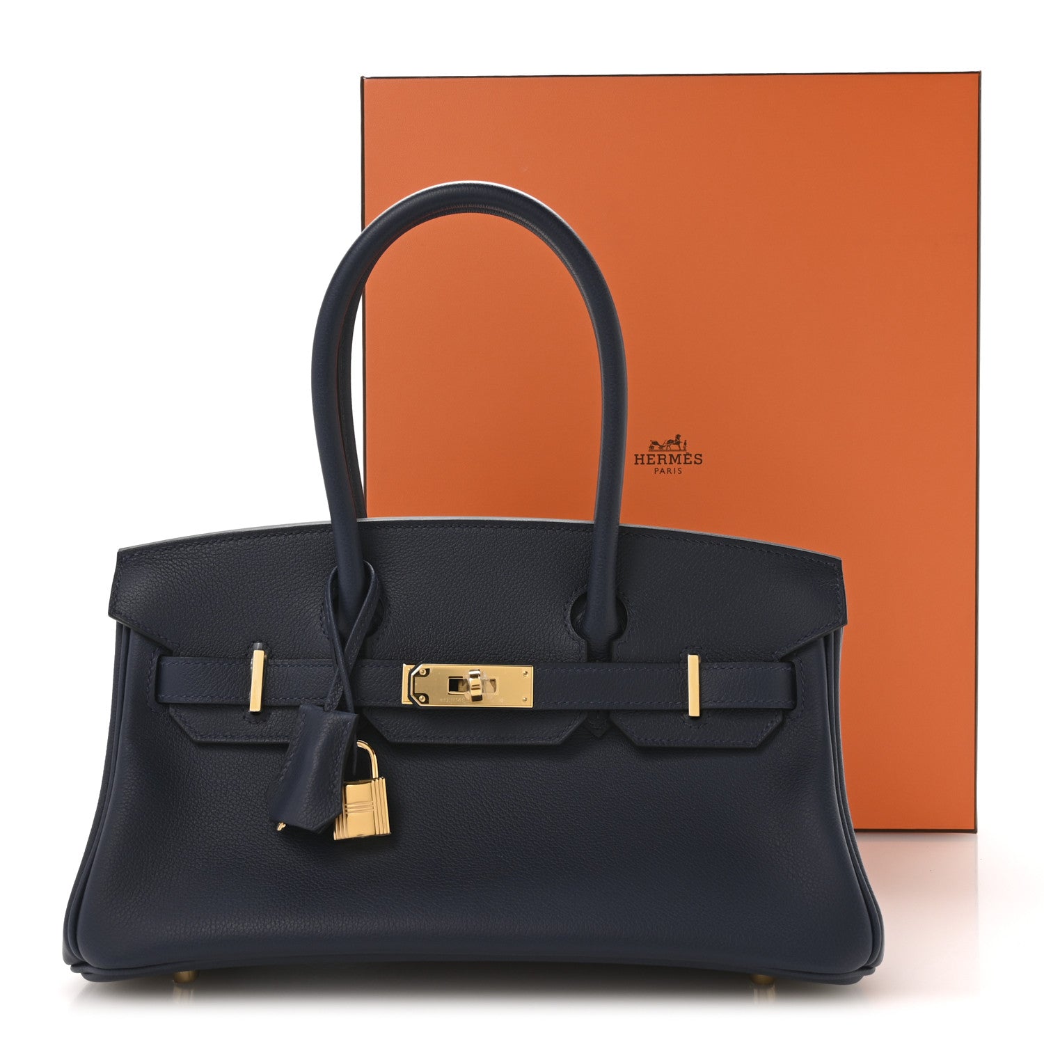 Hermes Evercolor Shoulder Birkin Light 29 Bleu Abysse 11 of 11