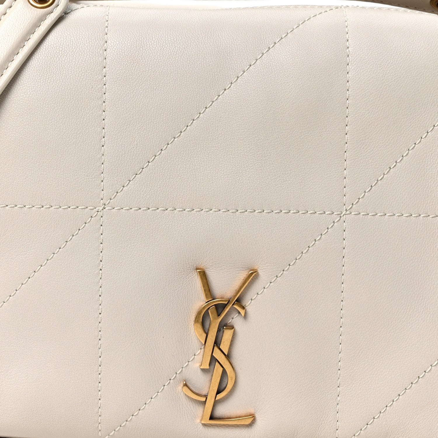 Saint Laurent Lambskin Matelasse Monogram Small Jamie 4.3 Crema Soft 8 of 11