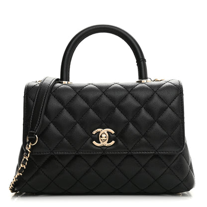 Chanel Caviar Quilted Mini Coco Handle Flap Black 1 of 11