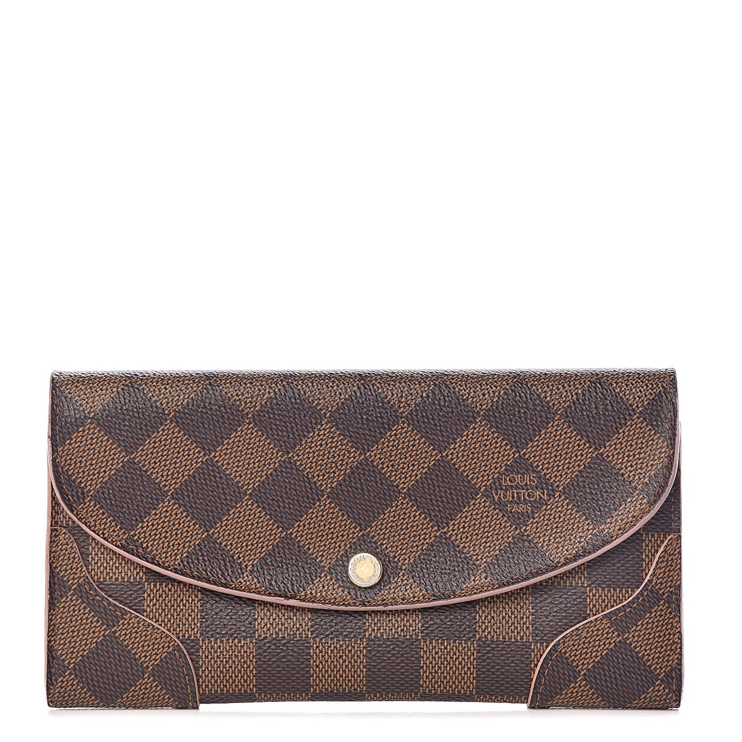 Damier Ebene Caissa Wallet Rose Ballerine