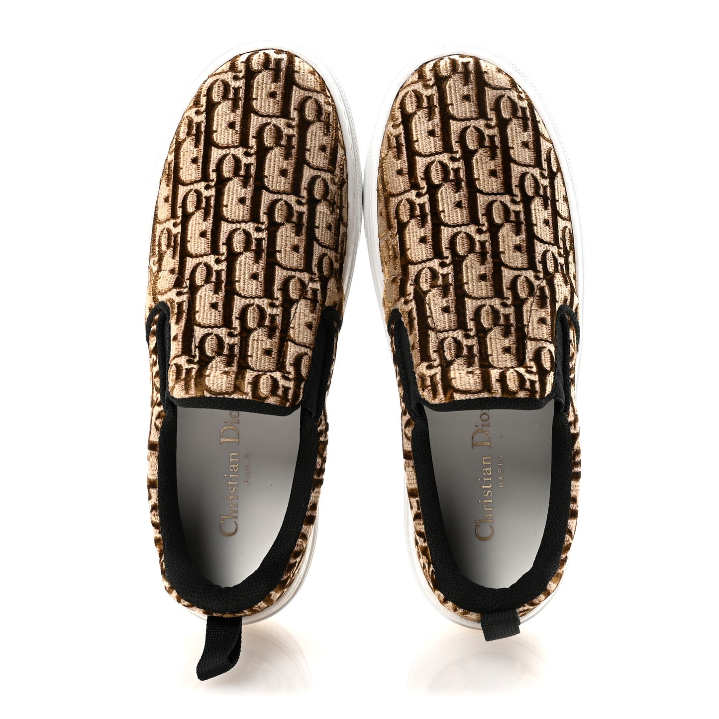 Velvet Oblique Womens Solar Slip On Sneakers 38 Bronze