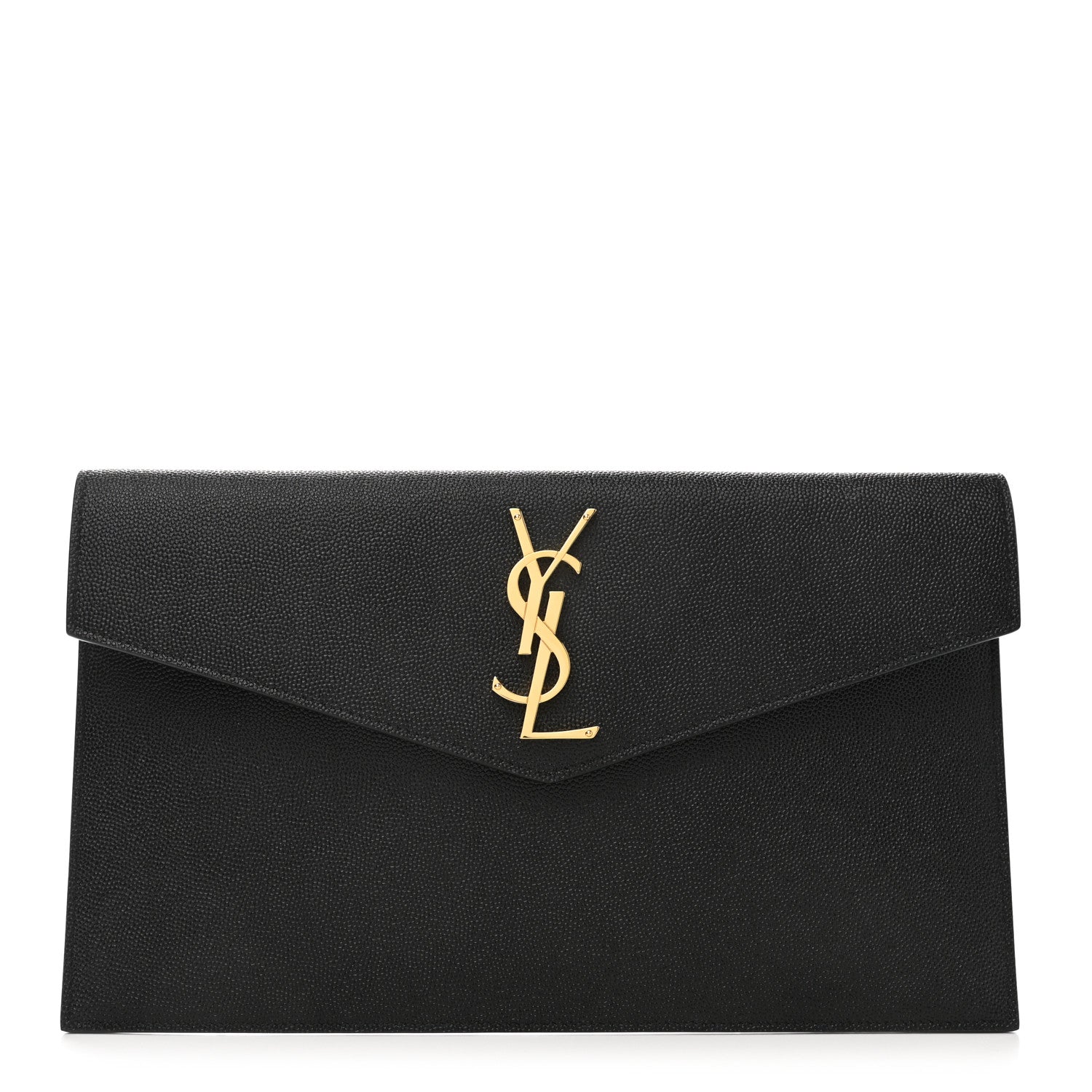 Saint Laurent Grain De Poudre Uptown Pouch Black 1 of 8