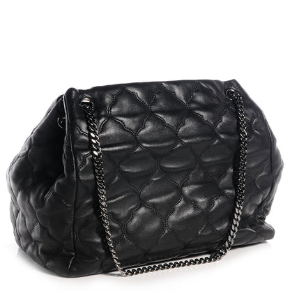 Chanel Lambskin Cells Accordion Tote Black 3 of 8