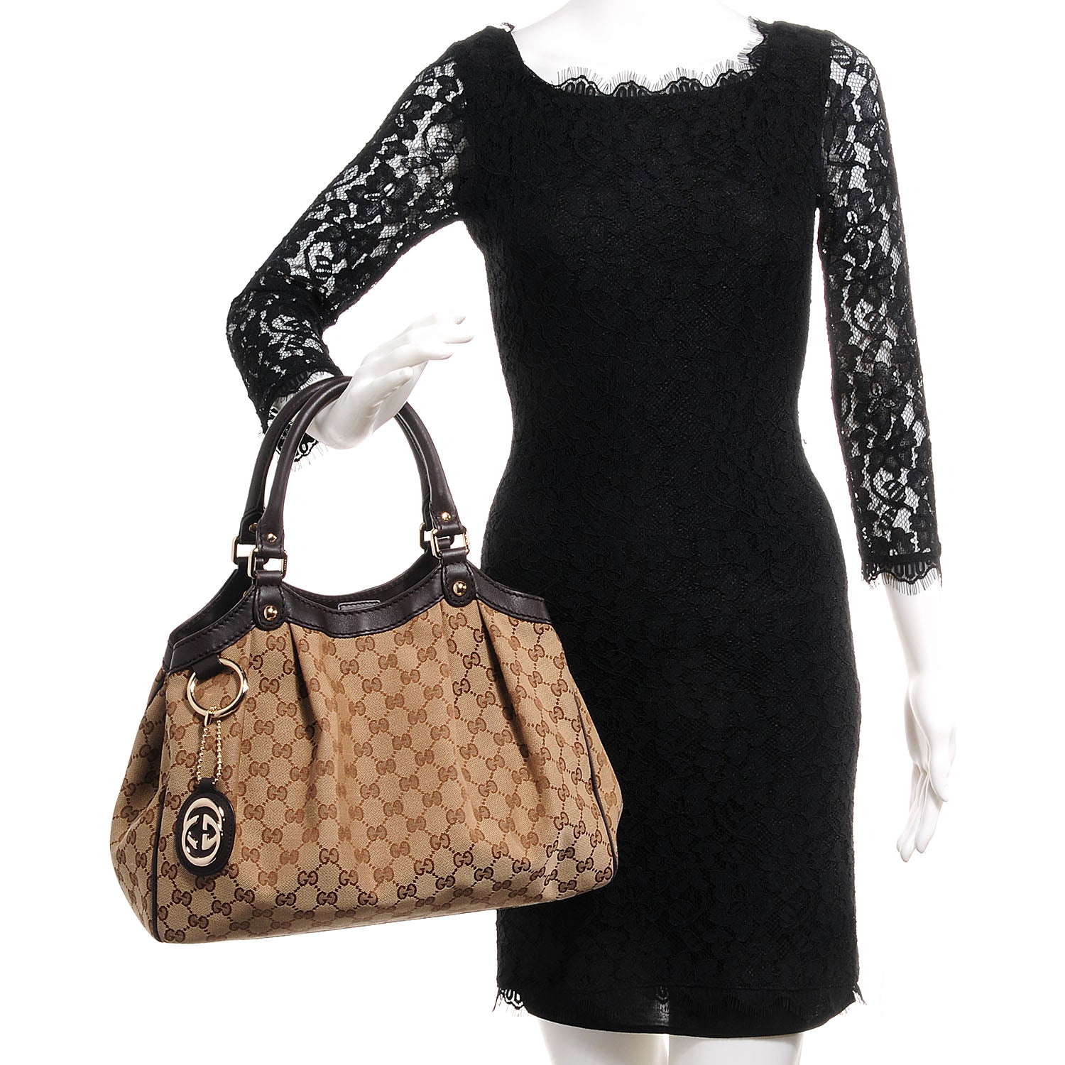 Gucci Monogram Medium Sukey Tote Dark Brown 2 of 8