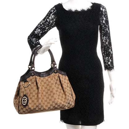 Gucci Monogram Medium Sukey Tote Dark Brown 2 of 8
