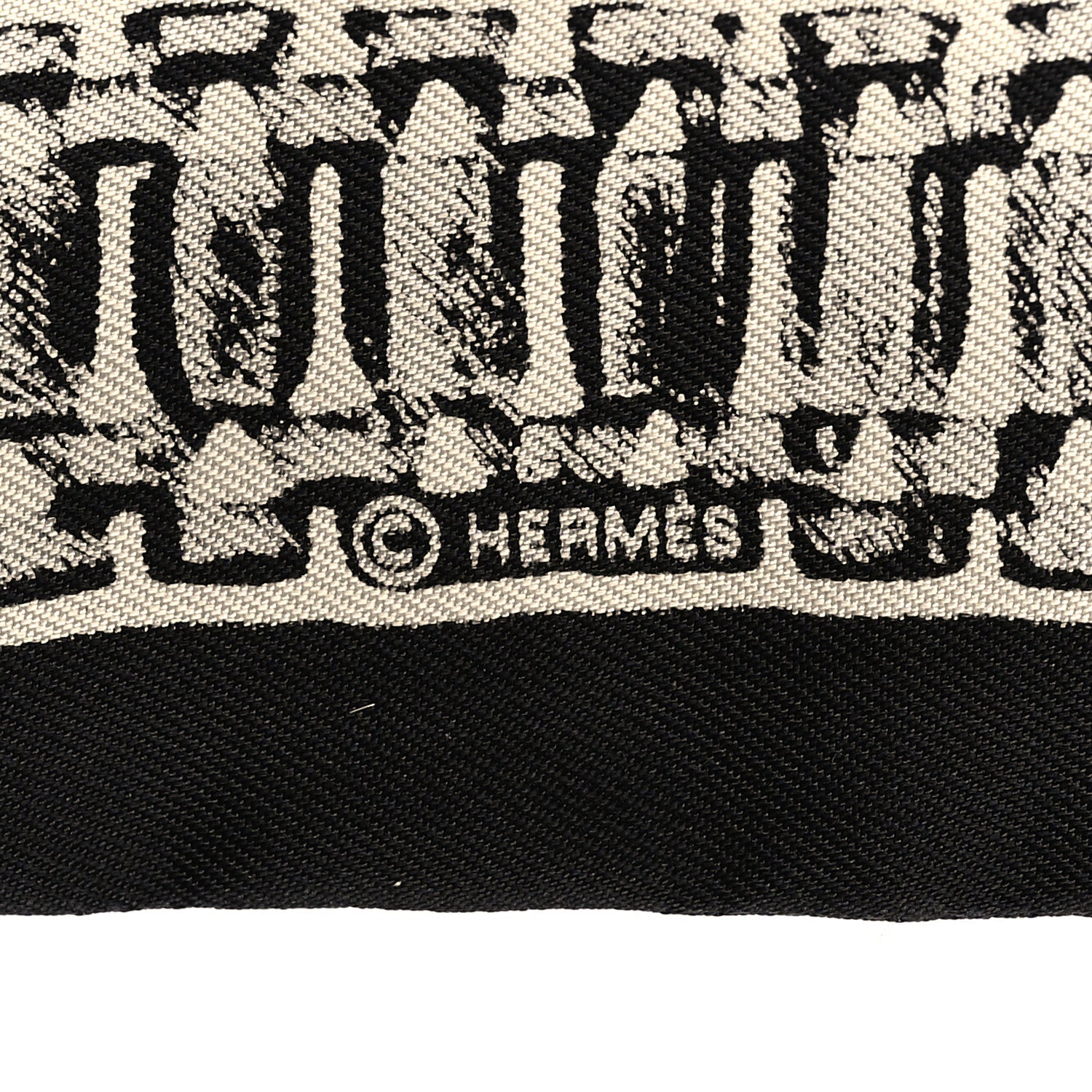 Hermes Silk Le Tresor De Medor Twilly Black White 4 of 4