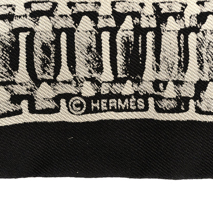 Hermes Silk Le Tresor De Medor Twilly Black White 4 of 4