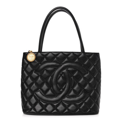 Chanel Caviar Quilted Medallion Tote Black 1 of 5