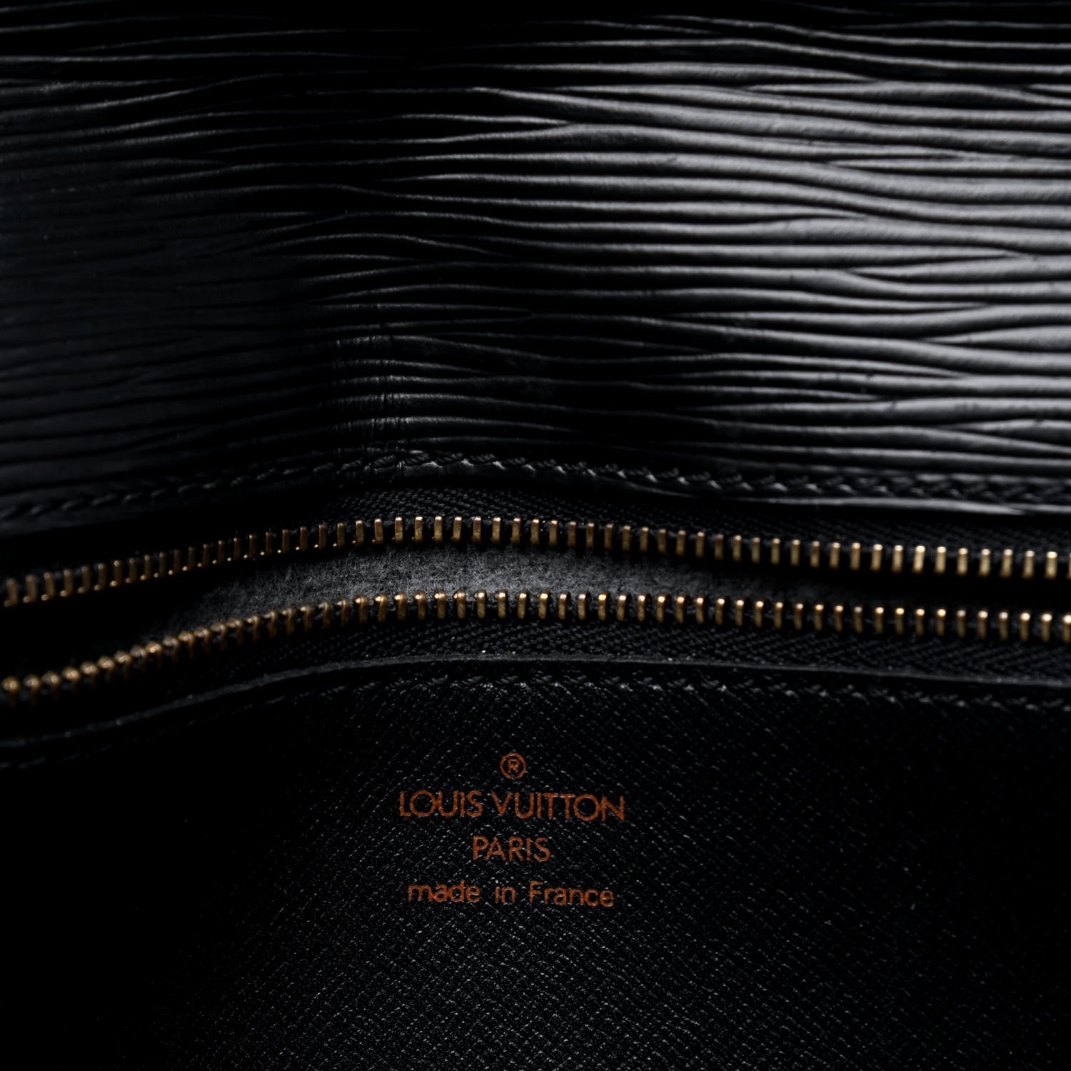 Louis Vuitton Epi Pochette Sellier Dragonne Clutch Black 4 of 6