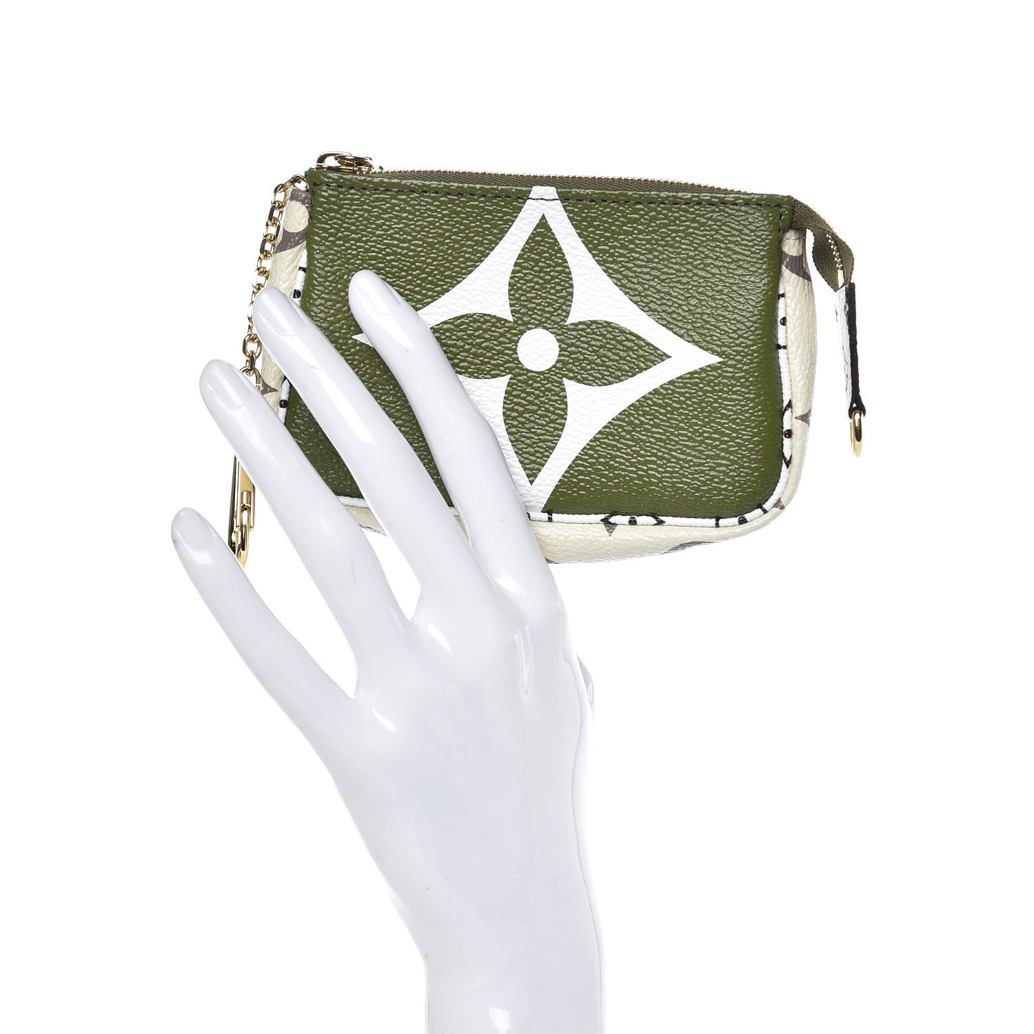 Louis Vuitton Monogram Giant Micro Pochette Accessories Kaki White 2 of 7