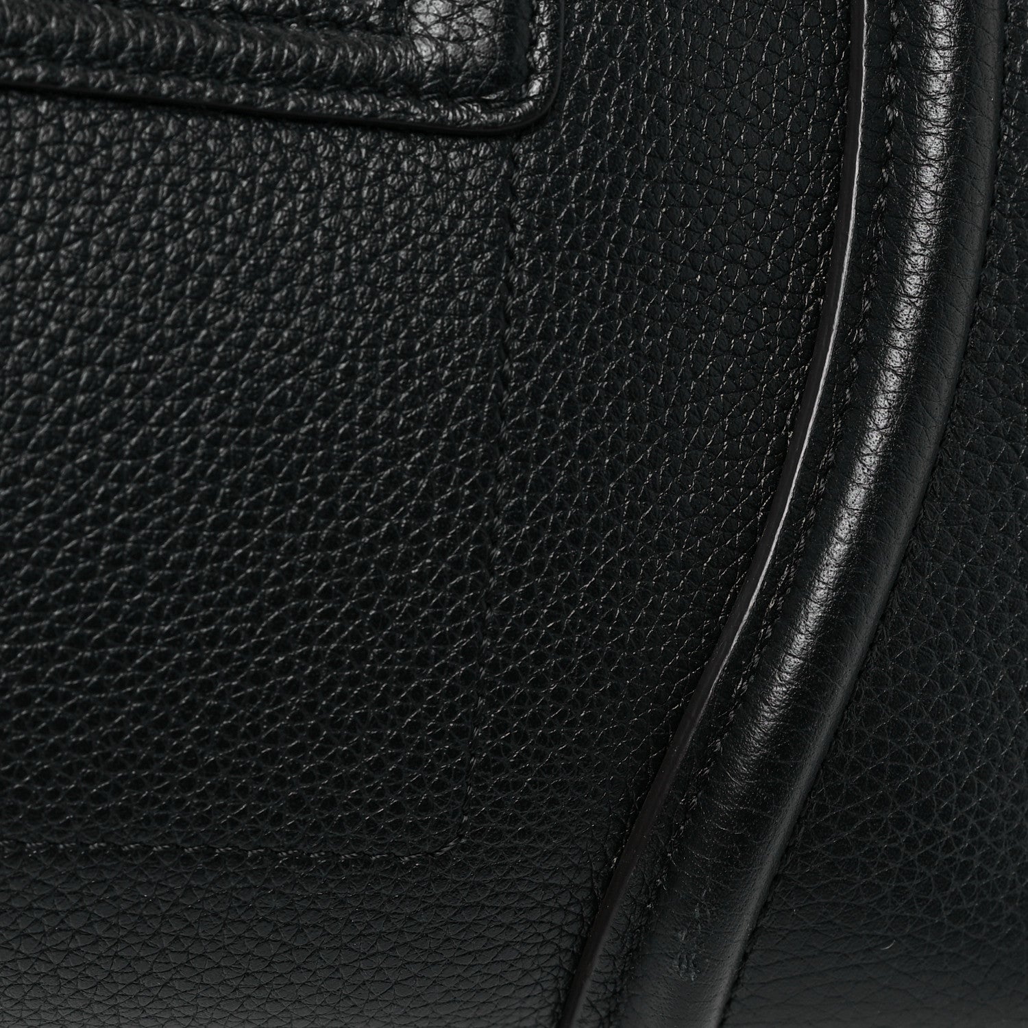 Celine Drummed Calfskin Mini Luggage Black 15 of 17