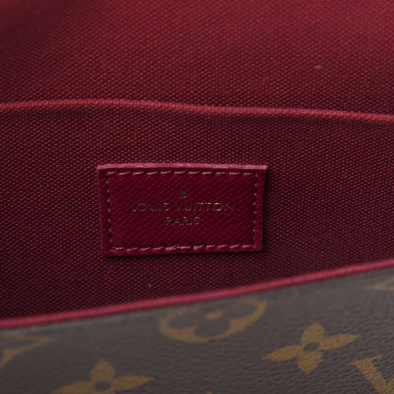 Louis Vuitton Monogram Pochette Felicie Chain Wallet Fuchsia 8 of 12