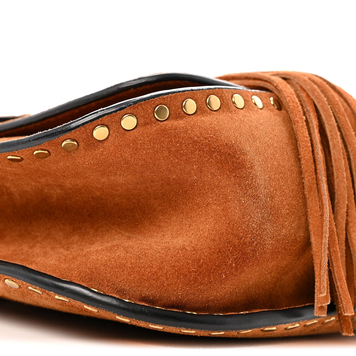 Suede Calfskin Braided Small Hudson Shoulder Bag Caramel
