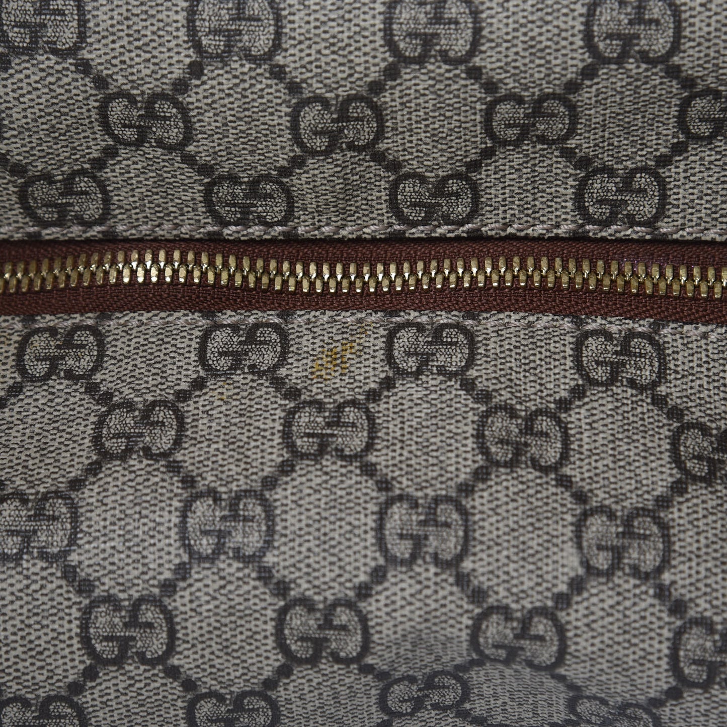 GG Supreme Monogram Large Linea A Hobo Light Brown
