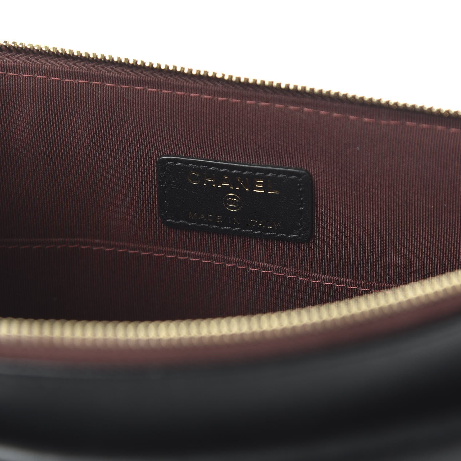 Chanel Lambskin Quilted Medium Flap Cosmetic Case Black 8 of 11