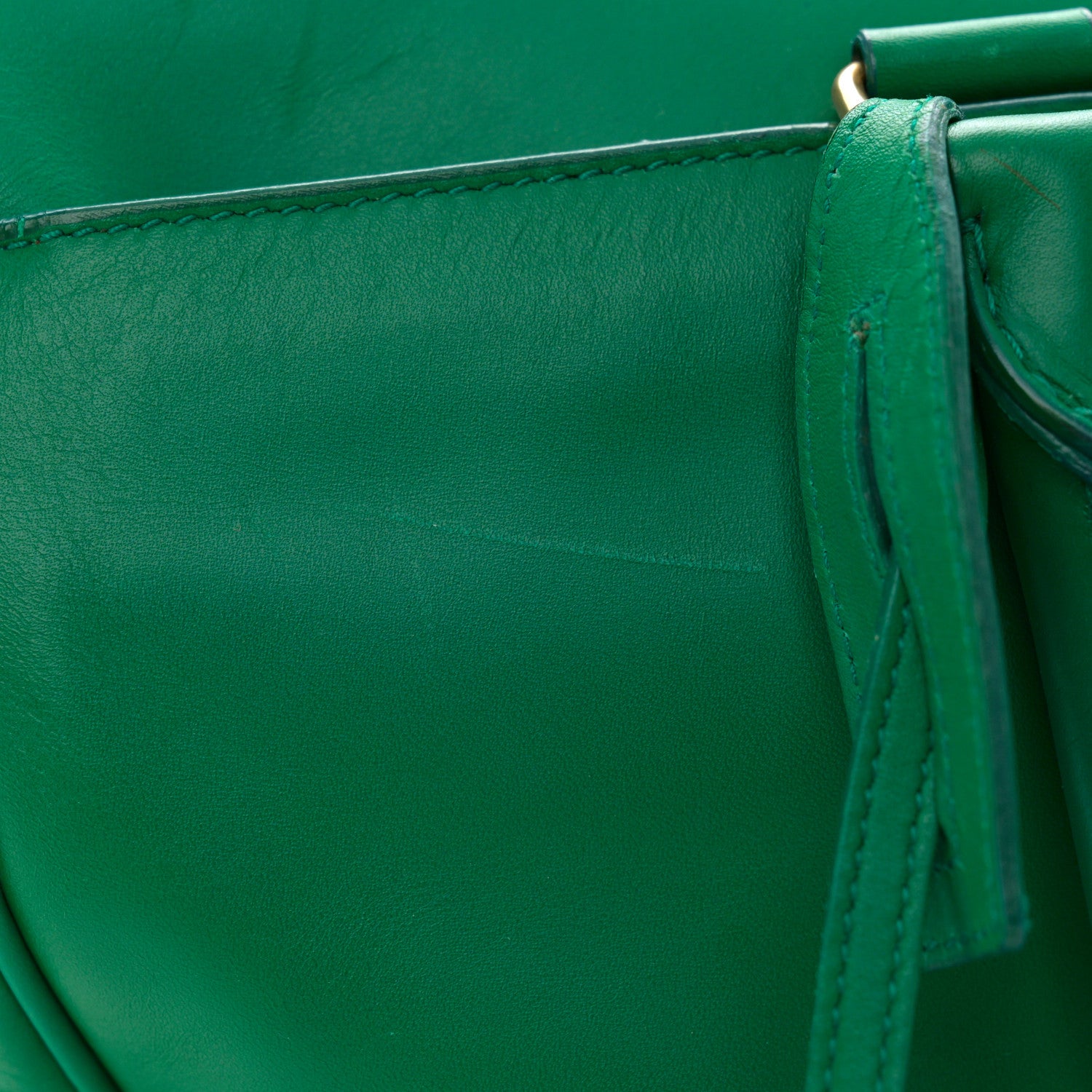 Saint Laurent Calfskin Classic Duffle 6 Green 13 of 18
