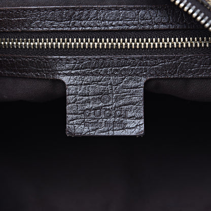 Gucci Monogram Medium Horsebit Chain Hobo Dark Brown 5 of 13