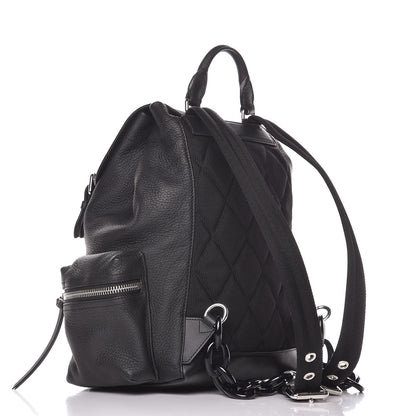 Burberry Deerskin Medium Rucksack Backpack Black 3 of 7