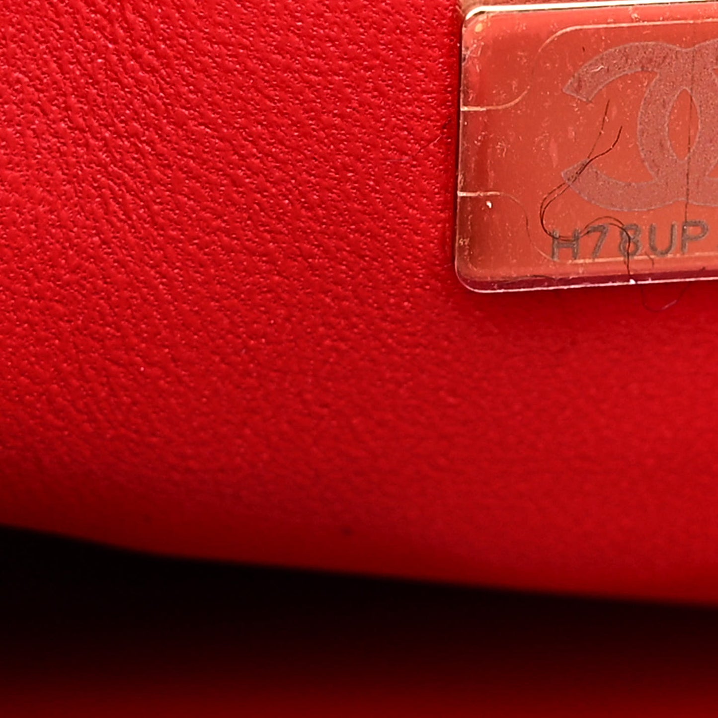 Caviar Quilted Mini Top Handle Flap Red