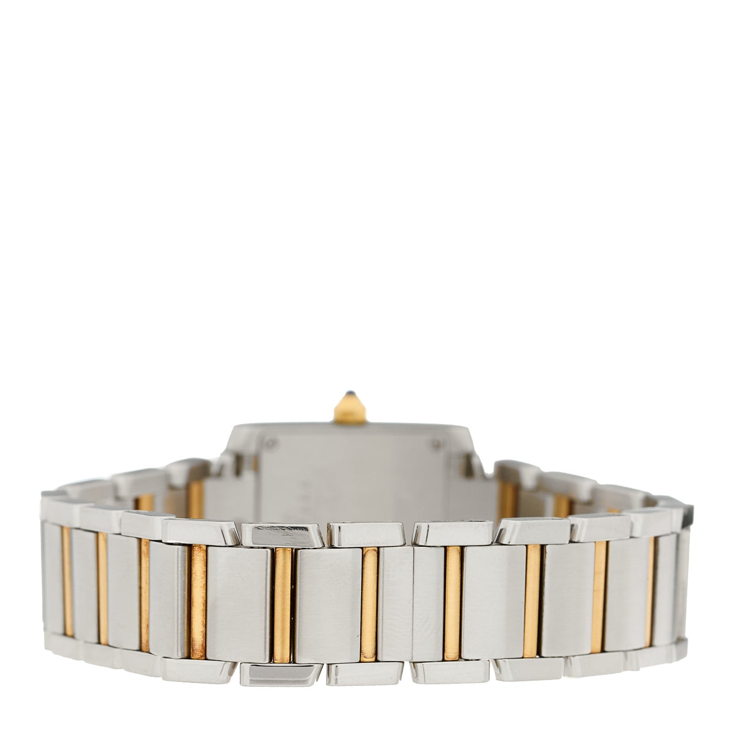 Stainless Steel 18K Yellow Gold 20mm Tank Francaise Quartz Watch