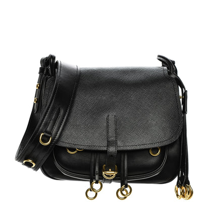 Prada Saffiano Cuir Calf Corsaire Bag Nero Black 1 of 7