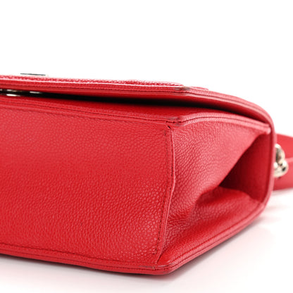 Christian Dior Grained Calfskin Small Diorama Flap Bag Red 11 of 12