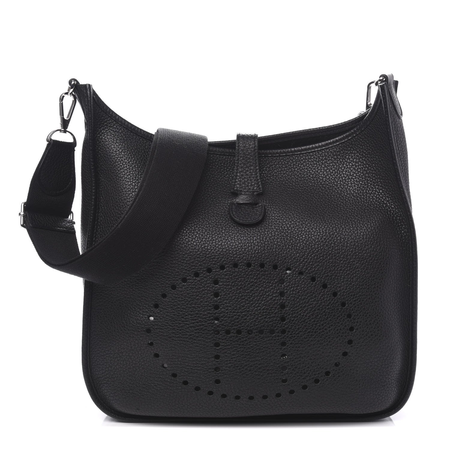 Hermes Taurillon Clemence Evelyne III GM Black 1 of 9