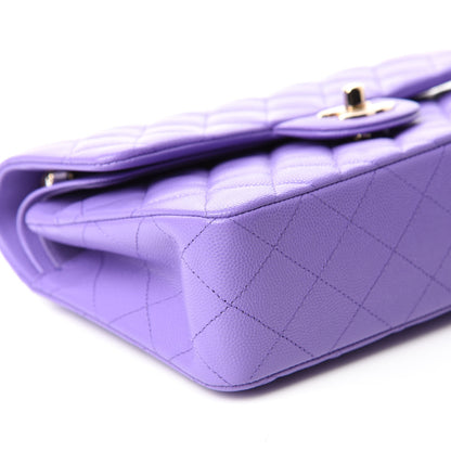 Chanel Caviar Quilted Small Double Flap Purple 6 of 11