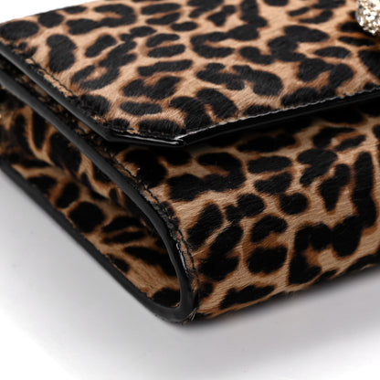 Jimmy Choo Ponyhair Mini Madeline Wallet On Chain Leopard Natural 8 of 12
