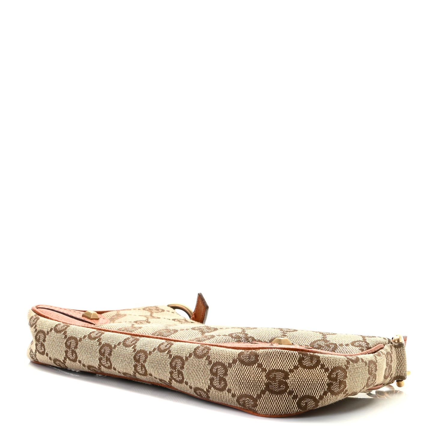 Monogram Horsebit Nail Chain Pochette Orange